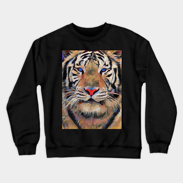 tiger Crewneck Sweatshirt by WitchyAesthetics